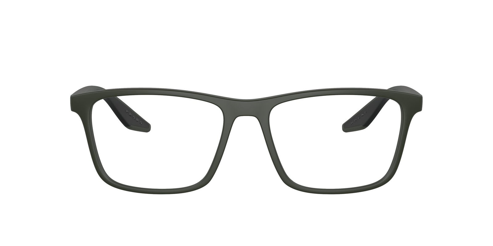 Das Bild zeigt die Prada Linea Rossa Fassung PS01QV  5361O1 von vorne.